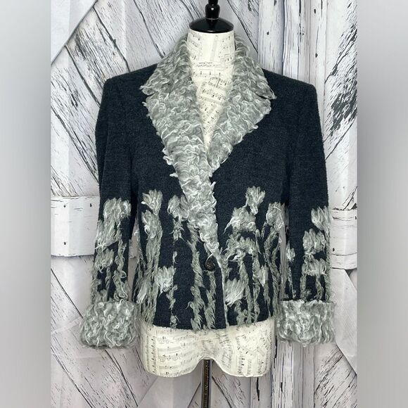 LUCA LUCA  Wool Jacket Cropped IT 48 - Picture 1 of 8